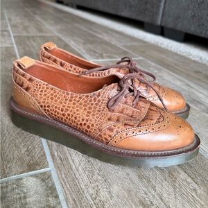 Dr Martens Made in England Brown Leather Oxford Kiltie US 8